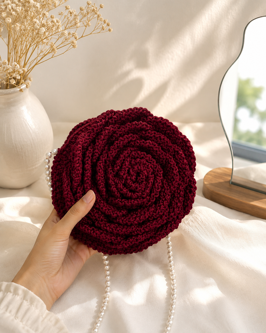 Crimson Rose Handbag